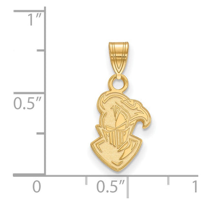 14K Yellow Gold Logoart Furman University Paladin Small Pendant