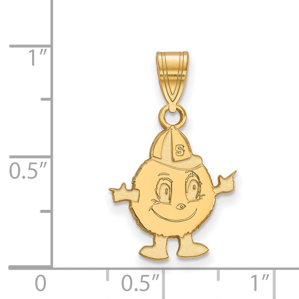 14K Yellow Gold Logoart Syracuse University Mascot Medium Pendant