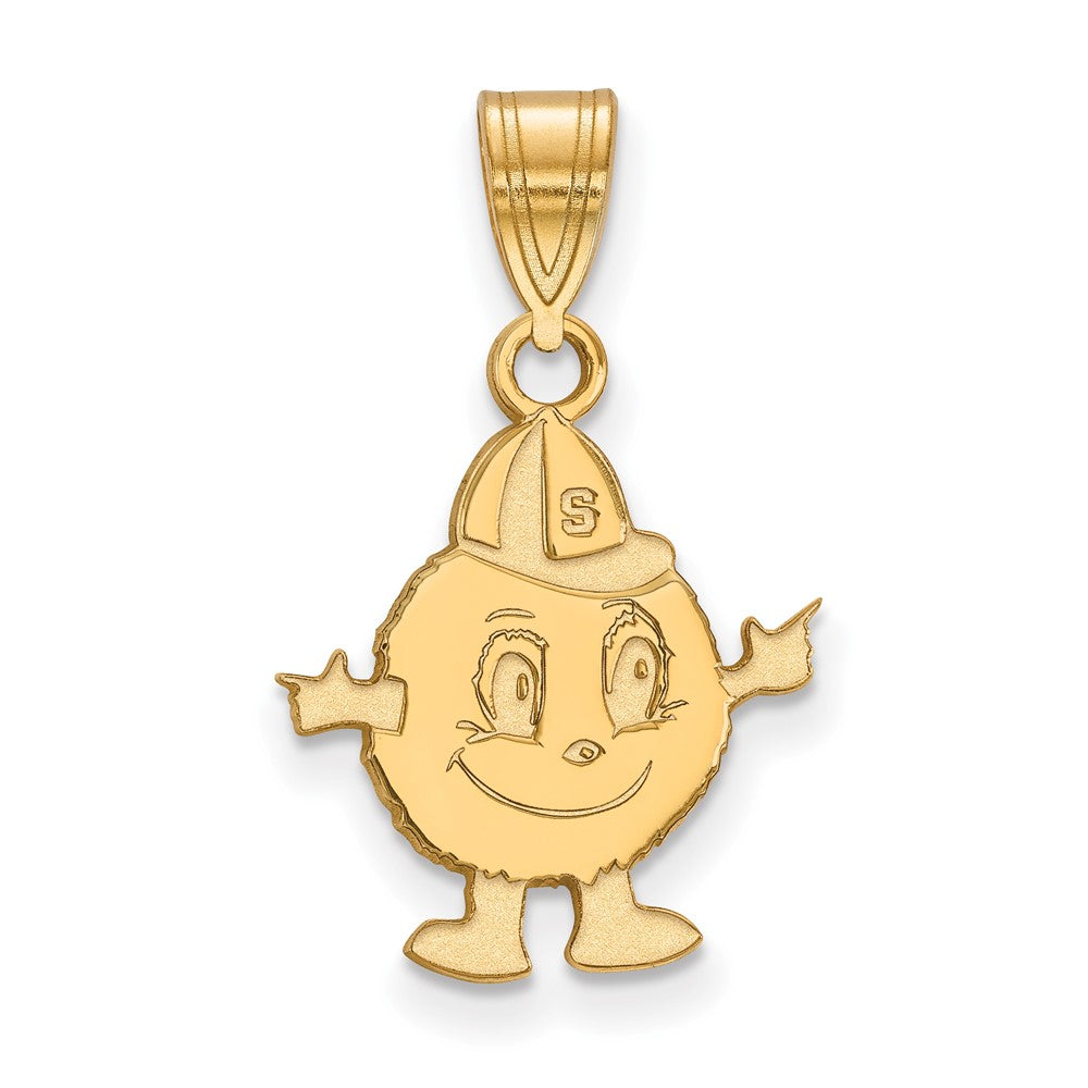 14K Yellow Gold Logoart Syracuse University Mascot Medium Pendant