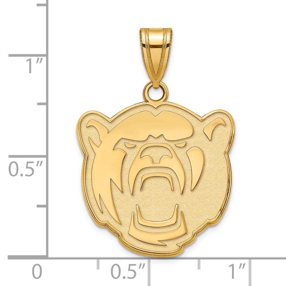 Gold Plated Sterling Silver Logoart Baylor University Large Pendant