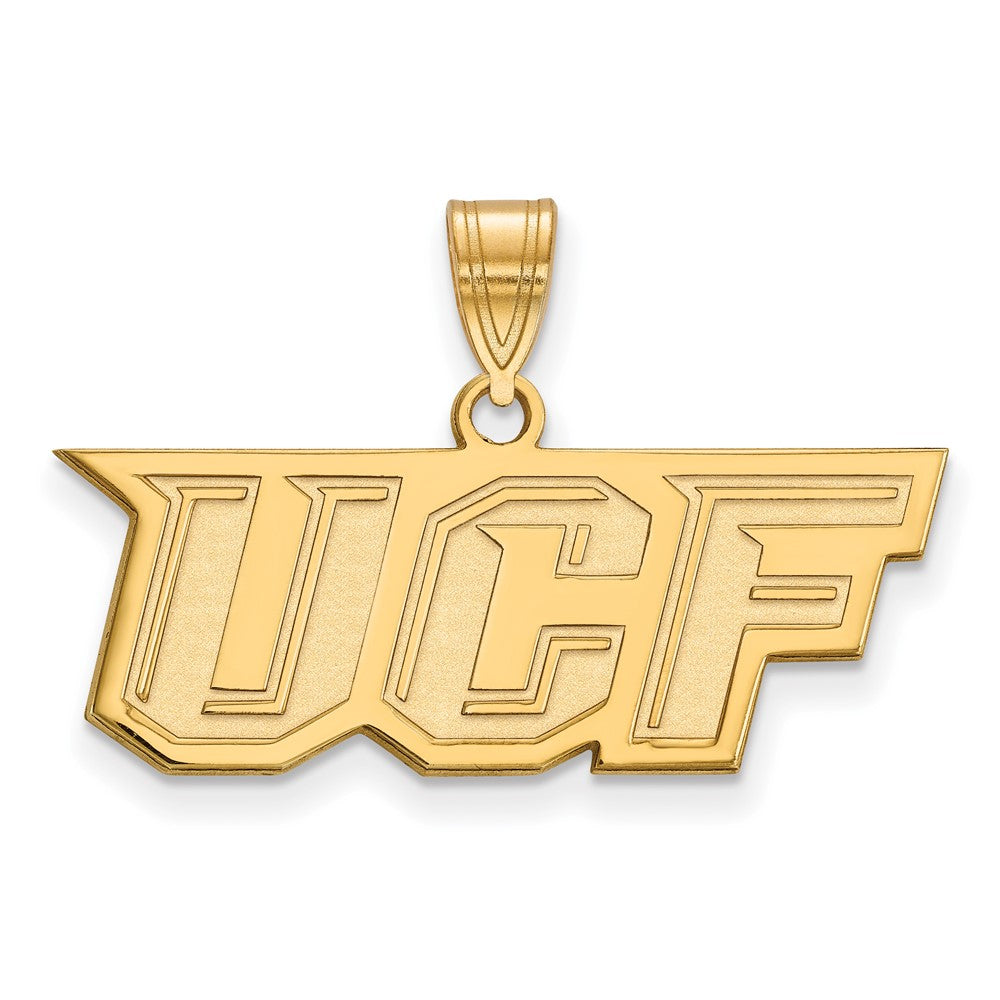 10K Yellow Gold Logoart University Of Central Florida U C F Medium Pendant