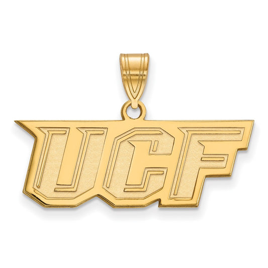 10K Yellow Gold Logoart University Of Central Florida U C F Medium Pendant