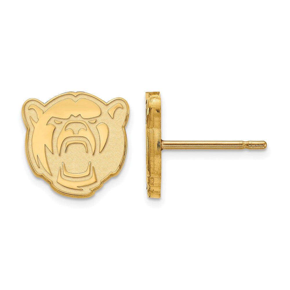 14K Yellow Gold Logoart Baylor University Extra Small Post Earrings