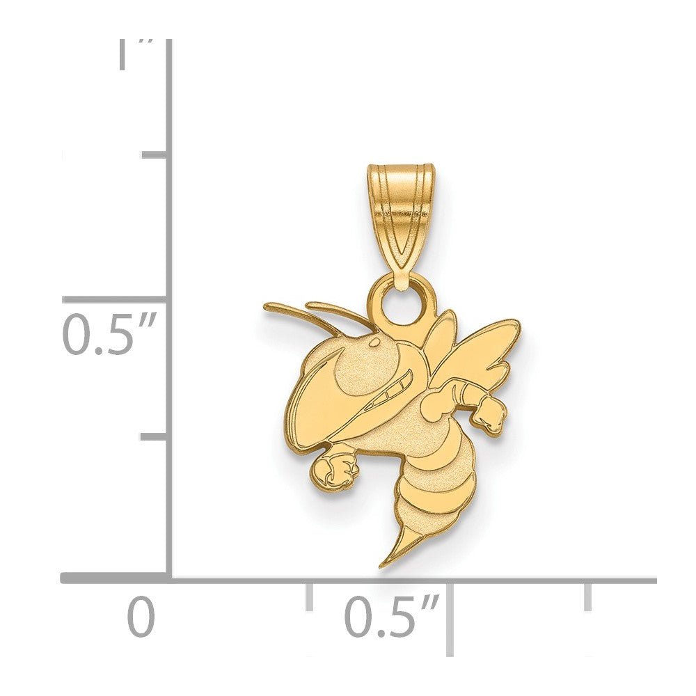 10K Yellow Gold Logoart Georgia Institute Of Technology Jacket Small Pendant
