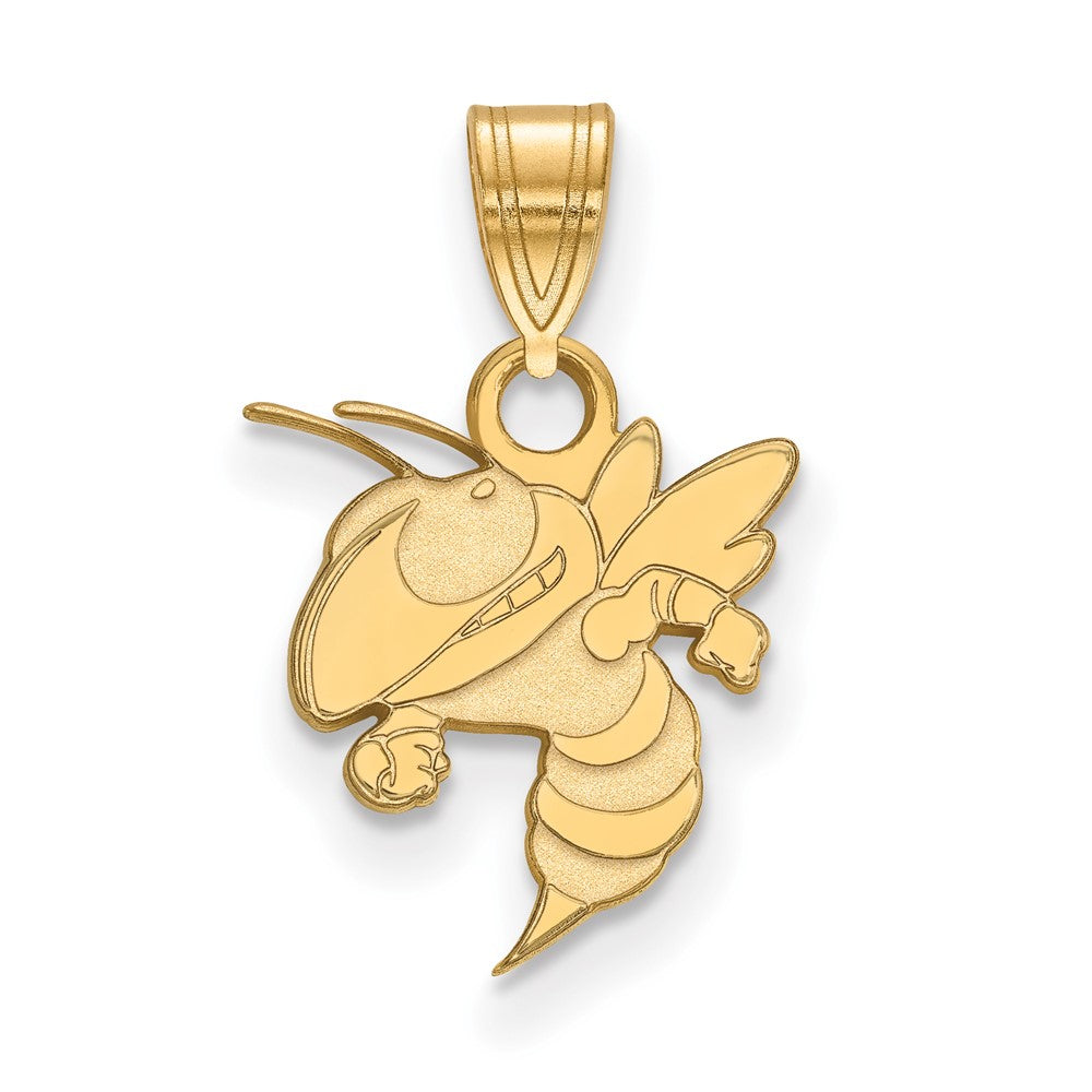 14K Yellow Gold Logoart Georgia Institute Of Technology Jacket Small Pendant