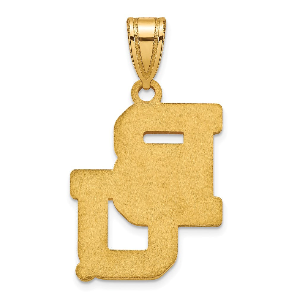 Gold Plated Sterling Silver Logoart Baylor University Bears Large Enameled Pendant