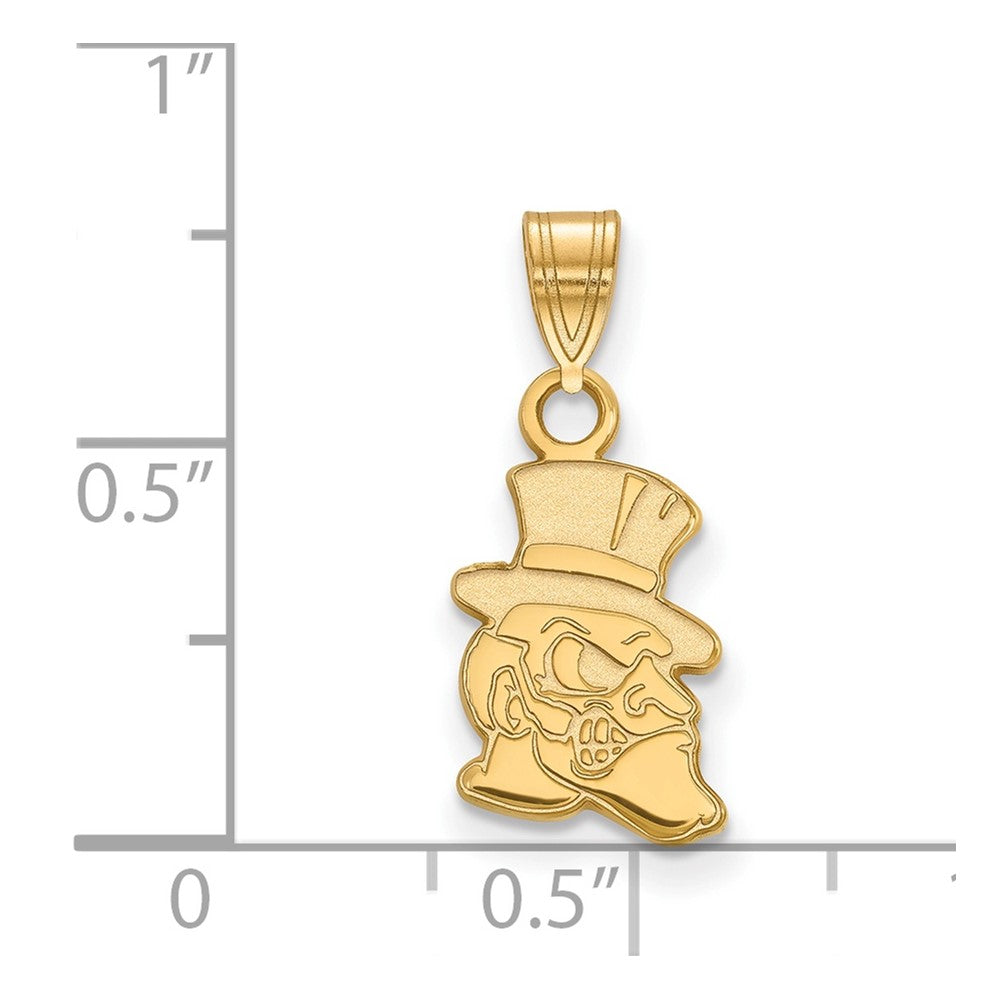 14K Yellow Gold Logoart Wake Forest University Demon Deacon Small Pendant