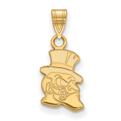 10K Yellow Gold Logoart Wake Forest University Demon Deacon Small Pendant
