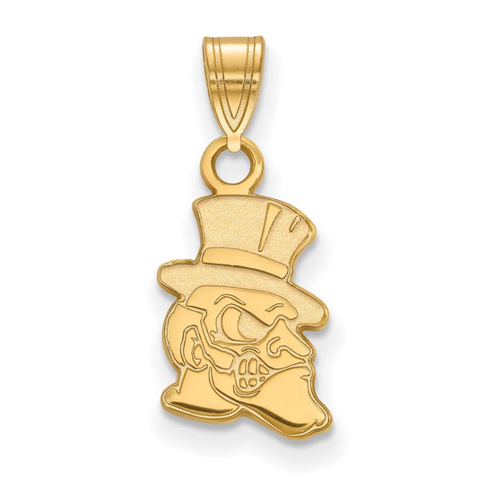 10K Yellow Gold Logoart Wake Forest University Demon Deacon Small Pendant
