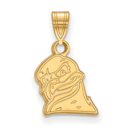 14K Yellow Gold Logoart Virginia Tech Hokiebird Small Pendant