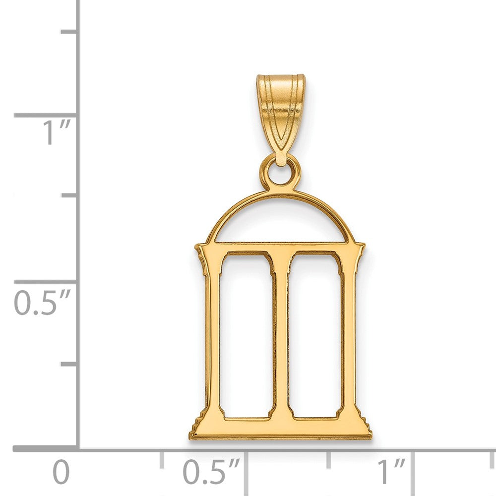 14K Yellow Gold Logoart University Of Georgia Arch Large Pendant