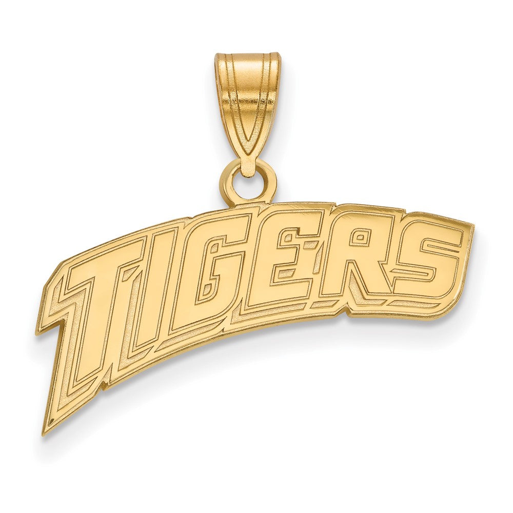 14K Yellow Gold Logoart Louisiana State University Tigers Medium Pendant