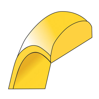 18k Yellow Gold 12mm Half Round Wedding Band Ring