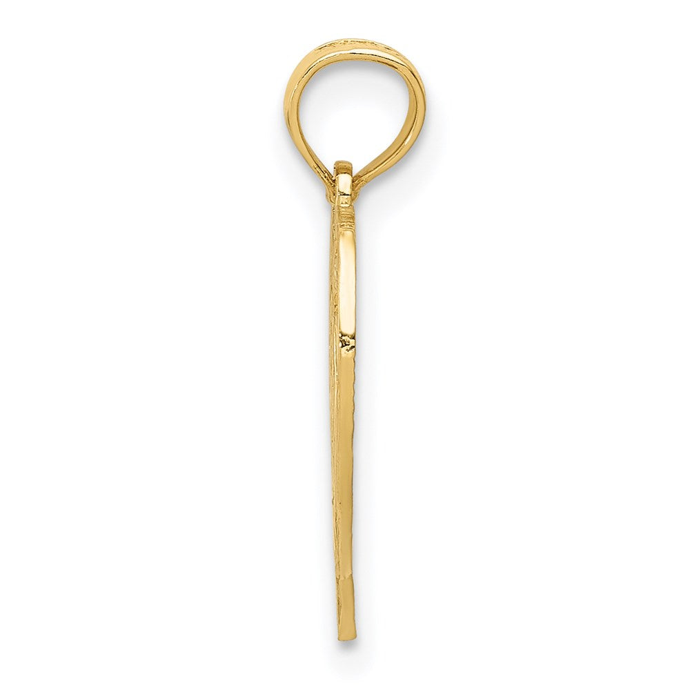 14K Yellow Gold 60 Heart Pendant