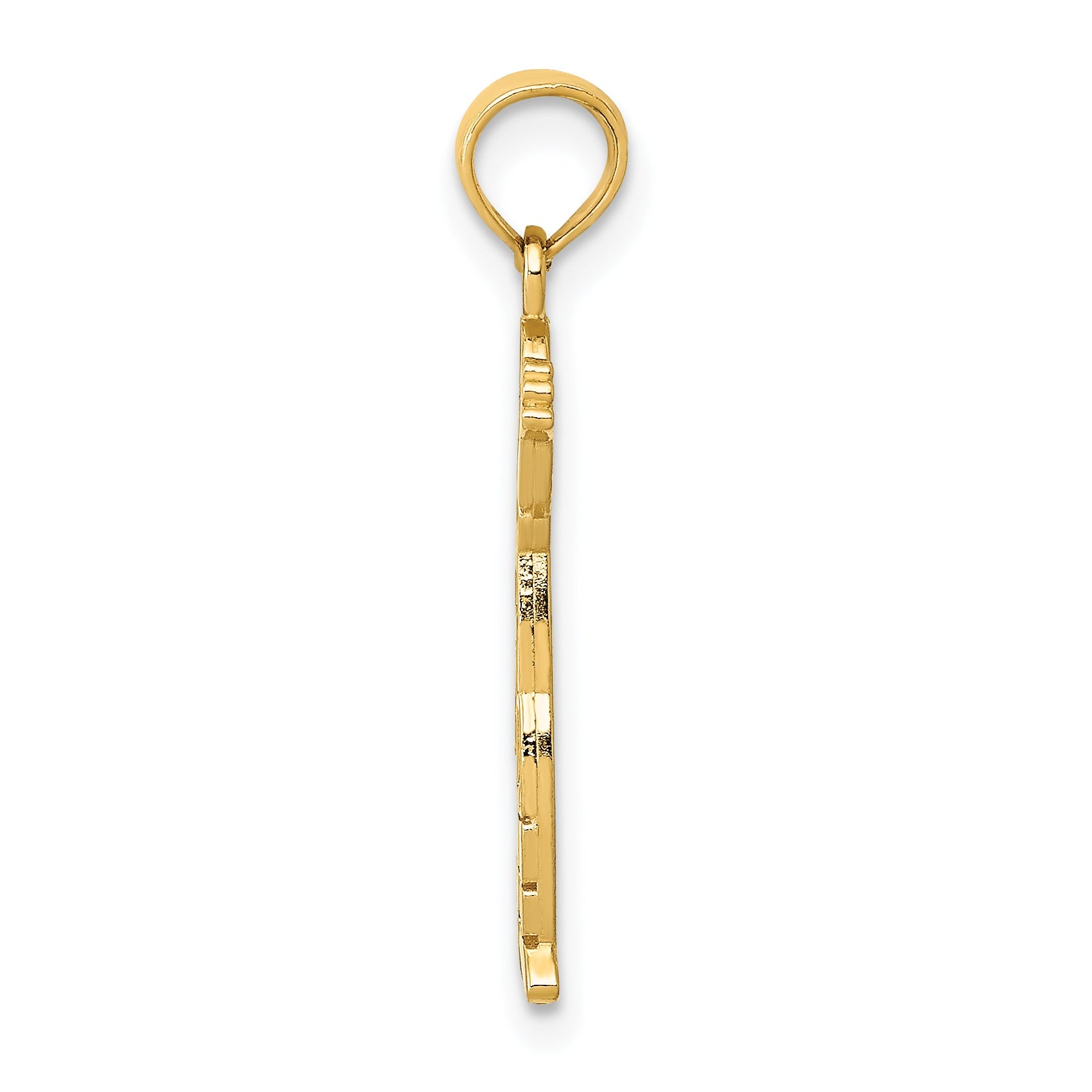 14K Yellow Gold Boy Pendant
