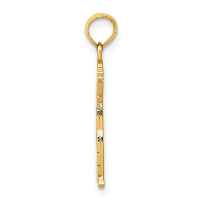 14K Yellow Gold Boy Pendant
