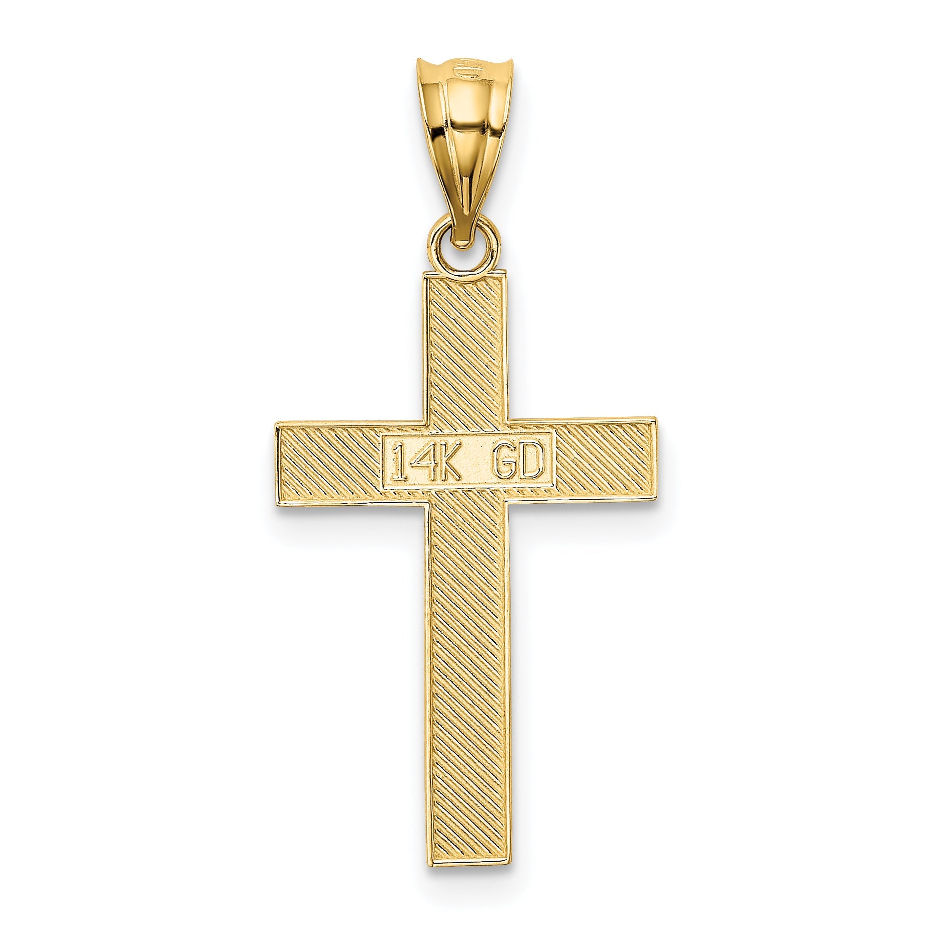 14K Yellow Gold Cross Pendant