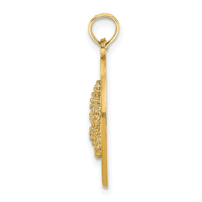 14k Yellow Gold SANIBEL w/Starfish Circle Charm