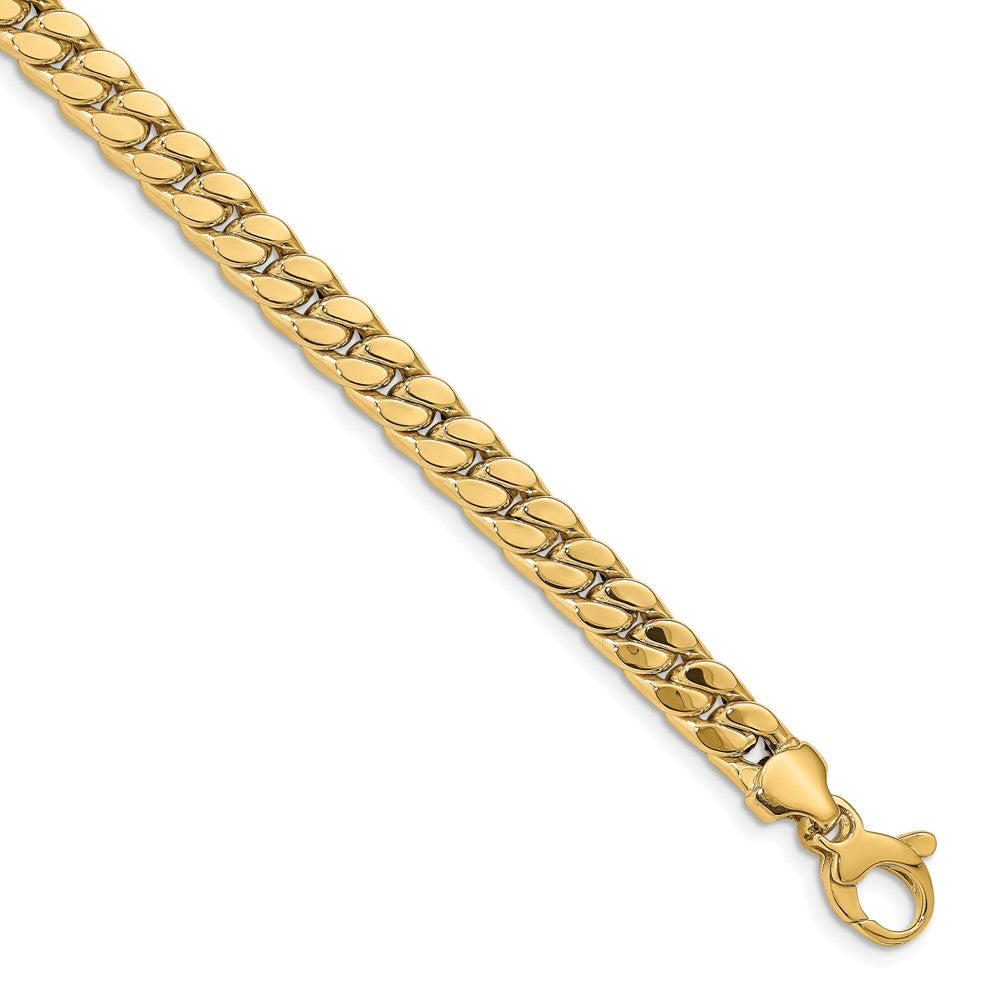 8.5 Inch 14K Men'S Polished Fancy Link Bracelet