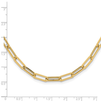 14K Yellow Gold Polished Fancy Link Necklace
