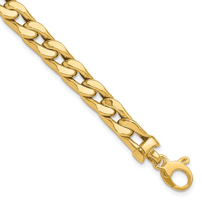 14K Yellow Gold Polished Men'S Link Bracelet