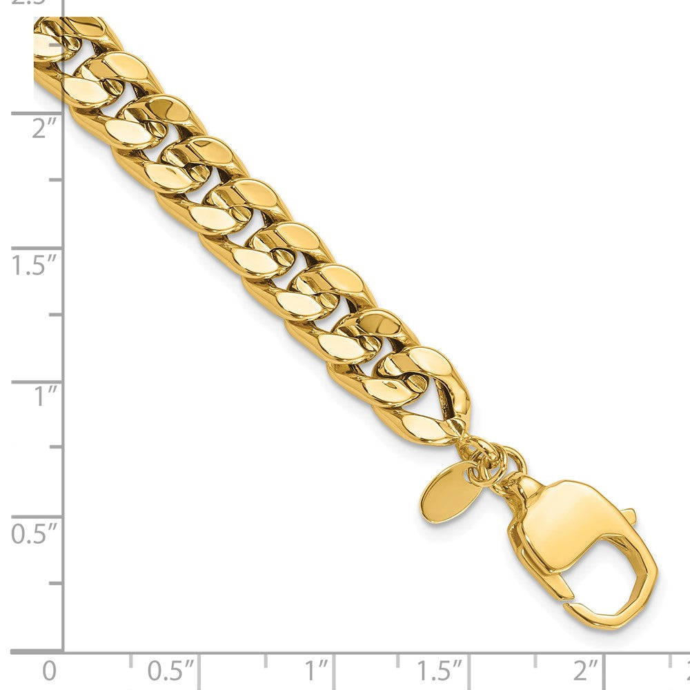 14K Yellow Gold Polished Curb Men'S Bracelet