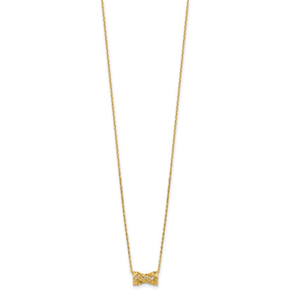 14K Yellow Gold Polished Fancy Necklace