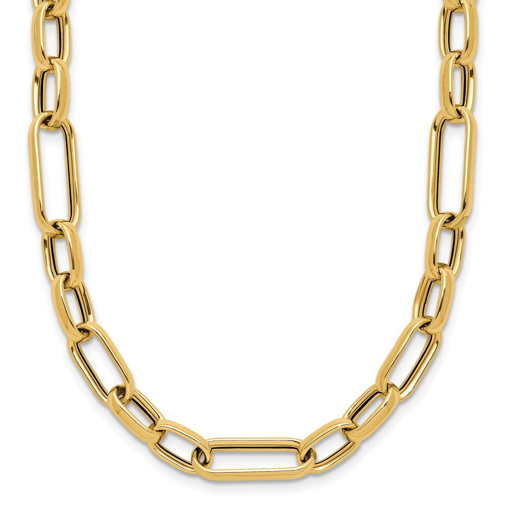 14K Yellow Gold Polished Fancy Link Necklace