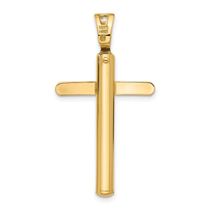 14K Yellow Gold Polished Cross Pendant