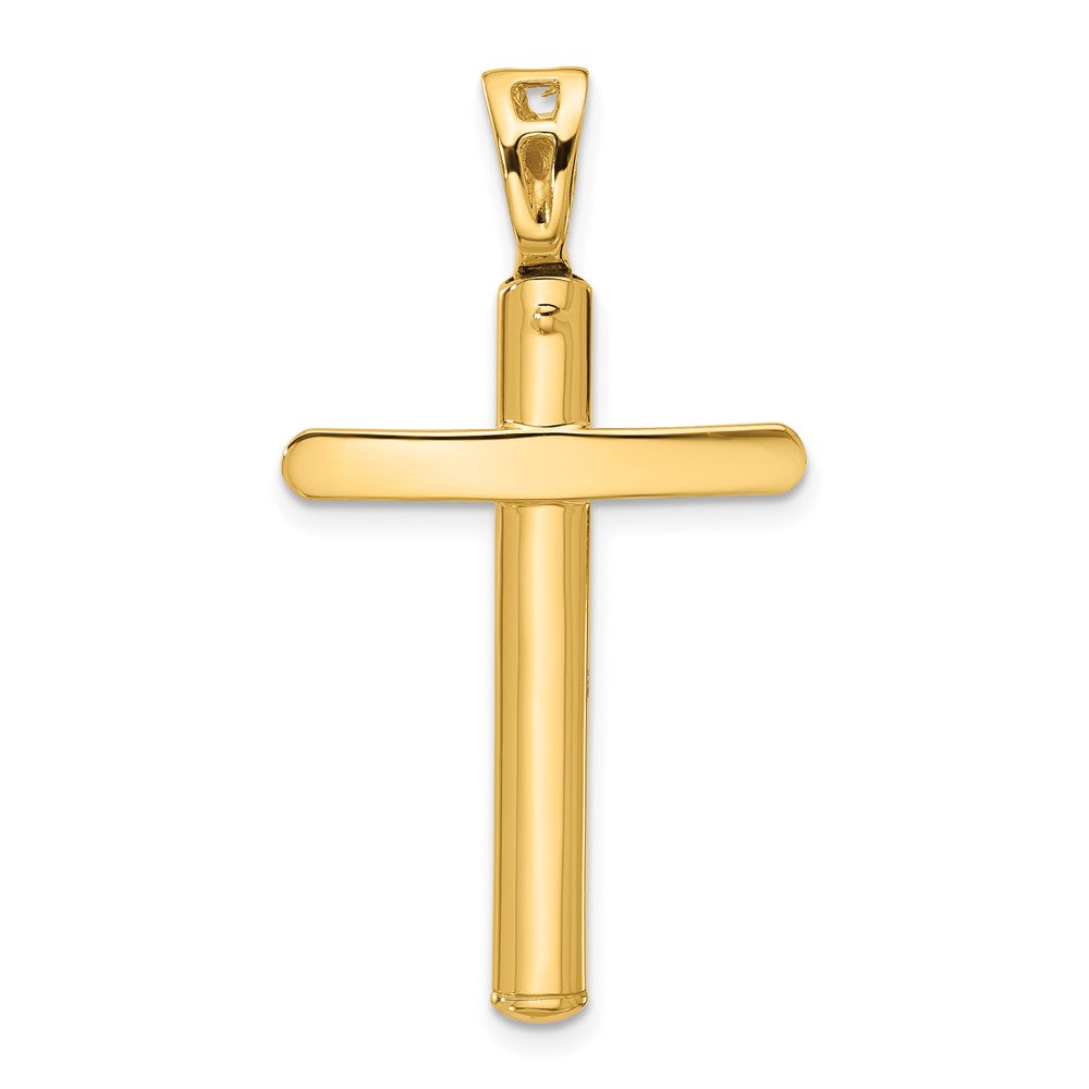 14K Yellow Gold Polished Cross Pendant
