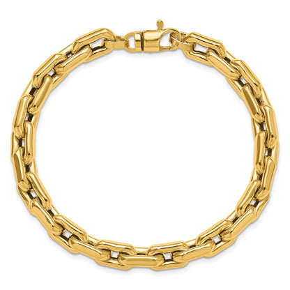 14K Yellow Gold Polished Fancy Link Men'S Bracelet