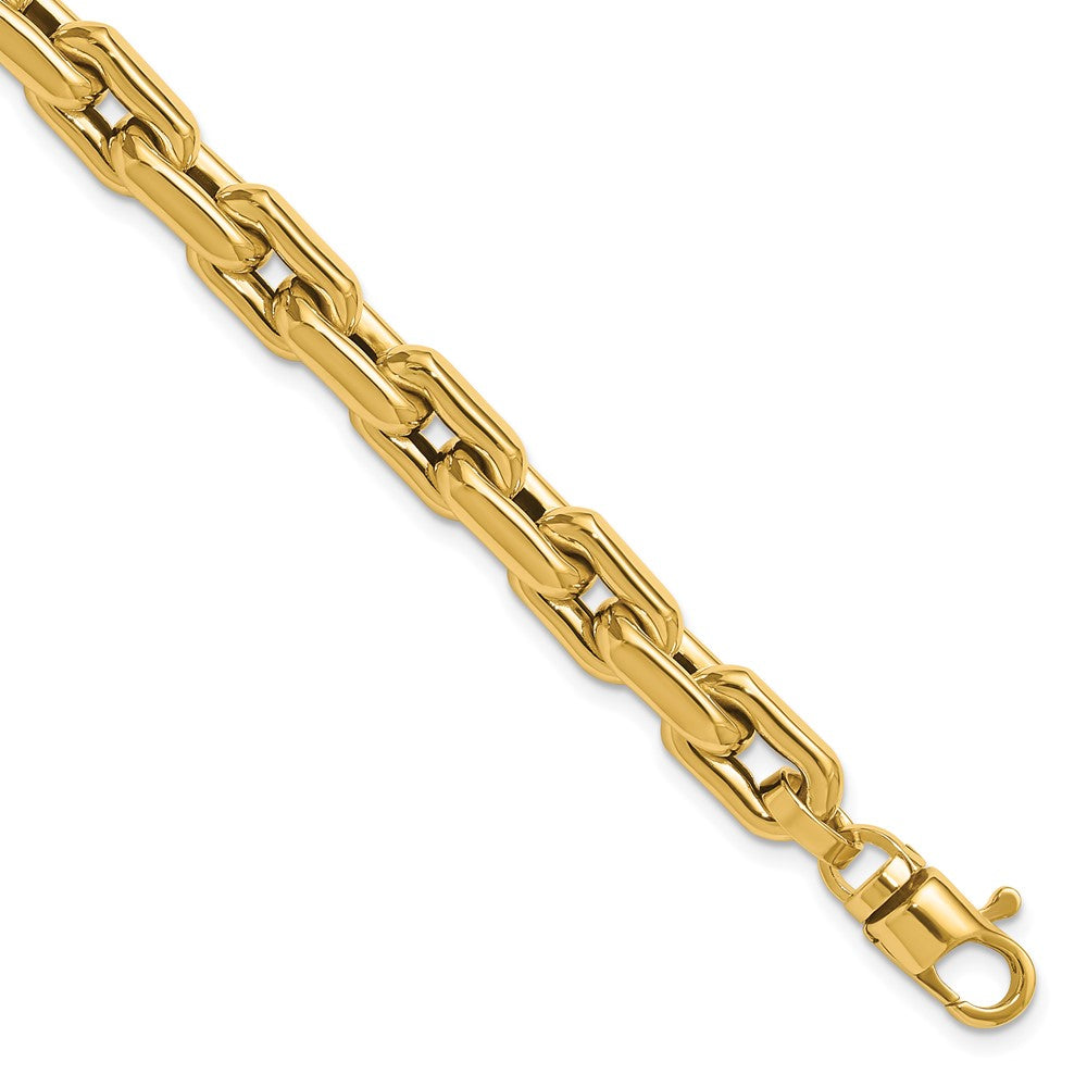 14K Yellow Gold Polished Fancy Link Men'S Bracelet