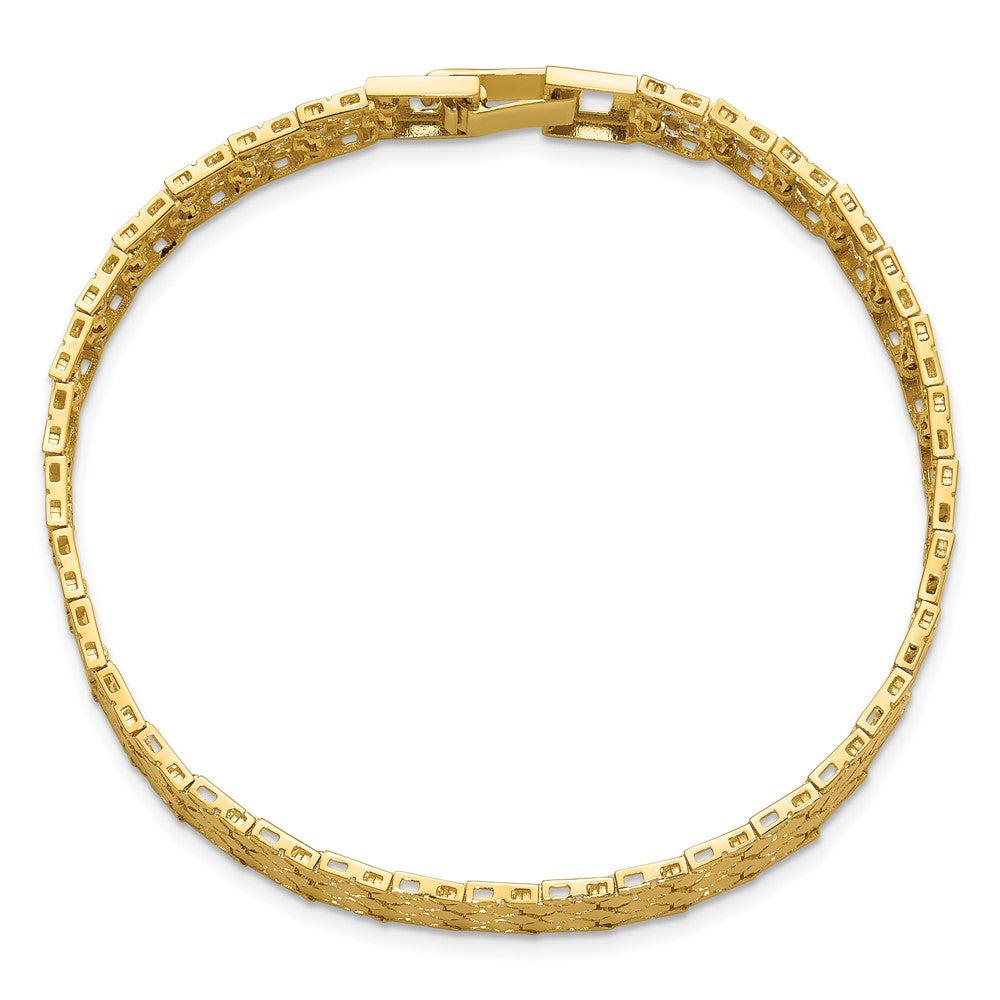 14K Yellow Gold Polished Fancy Bracelet