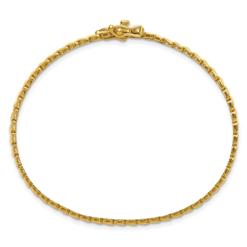 14K Yellow Gold Polished Fancy Link Necklace