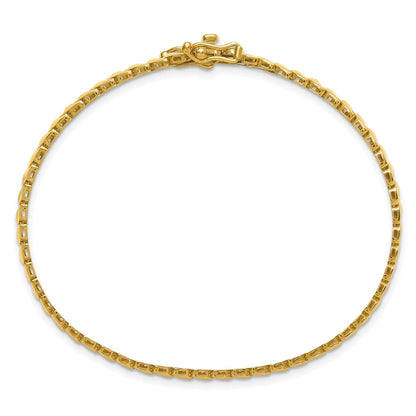 14K Yellow Gold Polished Fancy Link Necklace
