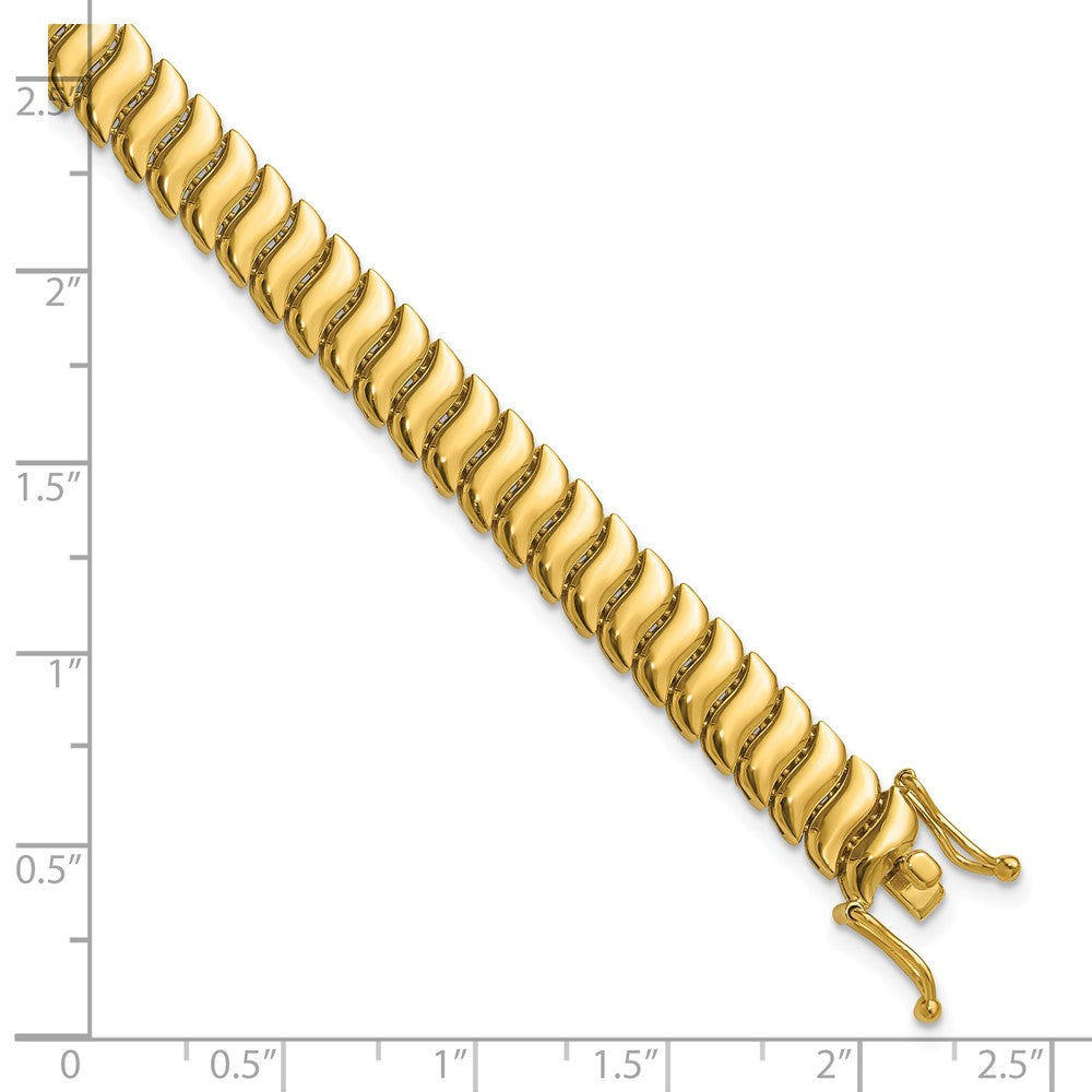 14K Yellow Gold Polished Fancy Link Necklace