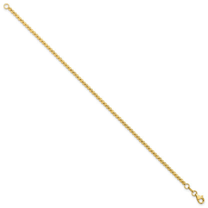 7.5 Inch 14K D/C Beaded Bracelet