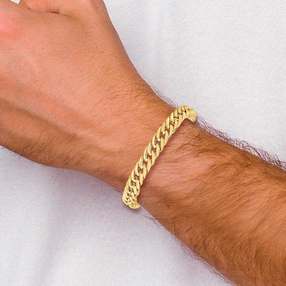 8 Inch 14K Polished Men'S Bracelet