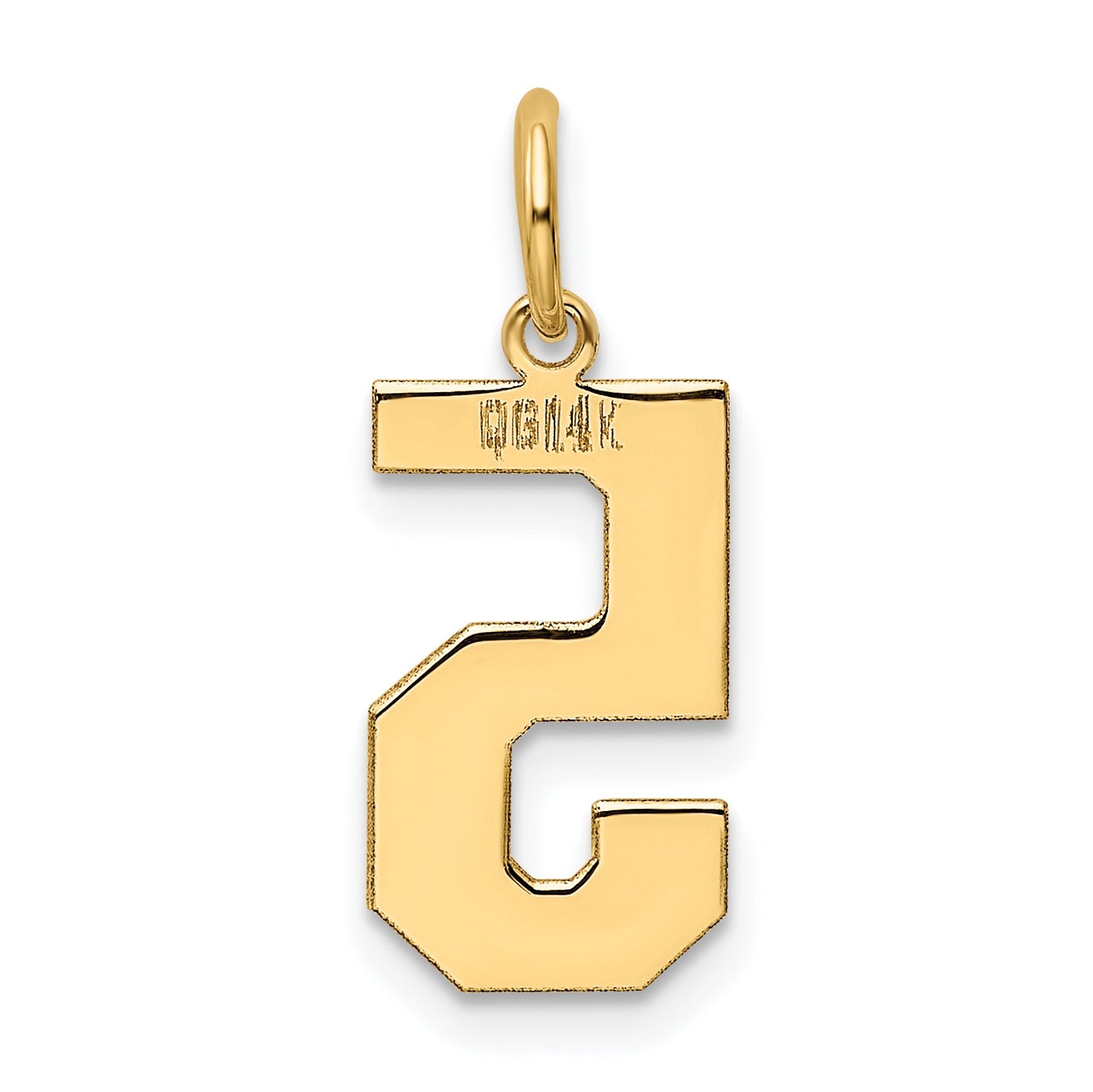 14k Yellow Gold 14k Medium Polished Number 5 Charm