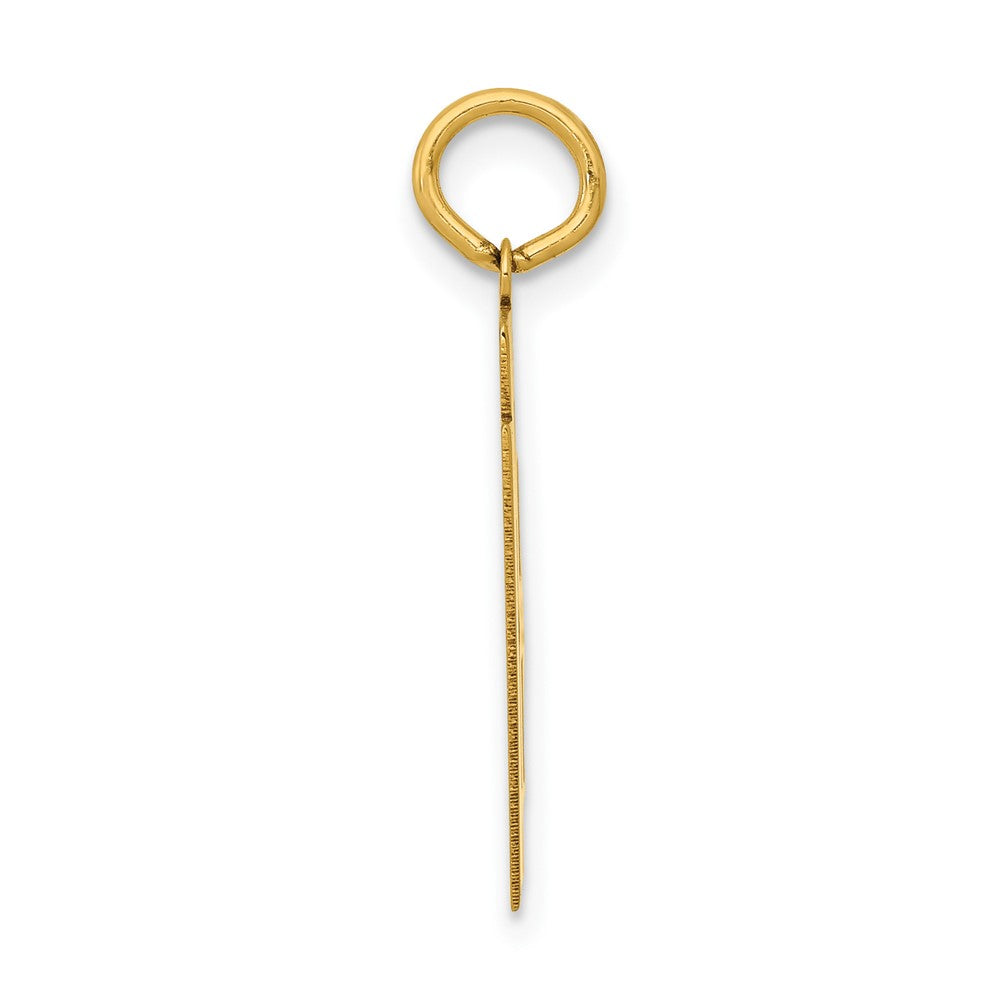 14K Yellow Gold Medium Polished Number 81 Charm