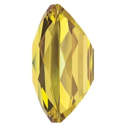 Gemstone Lemon Quartz Aa Quality 12X10mm Emerald Checkerboard Cut