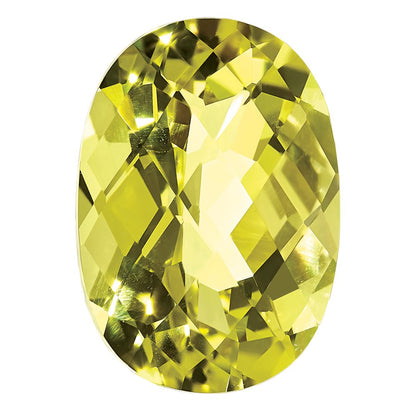 Gemstone Lemon Quartz Aa Quality 8X6mm Oval Checkerboard