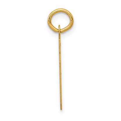 14K Yellow Gold Small Satin Number 39 Charm