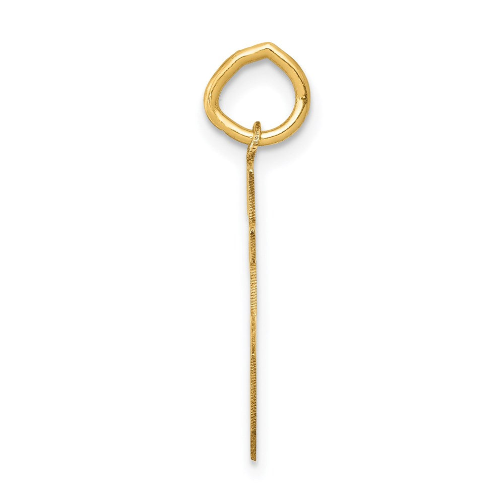 14K Yellow Gold Small Satin Number 85 Charm