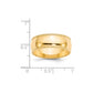Solid 18K Yellow Gold 8mm Milgrain Half Round Men's/Women's Wedding Band Ring Size 4