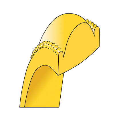 18k Yellow Gold 4mm Milgrain Half Round Comfort Fit Wedding Band Ring