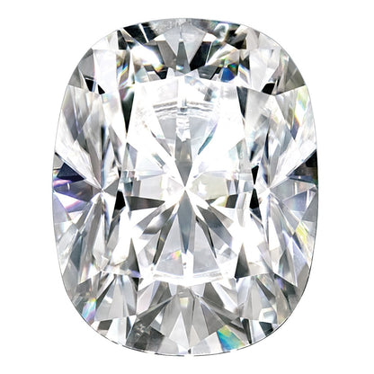 Gemstone Moissanite True Light G-H-I Color 8X6mm Long Cushion