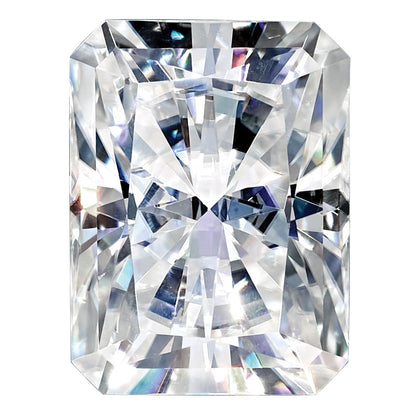 Gemstone Moissanite Pure Light D-E-F Color 7X5mm Emerald Radiant Cut