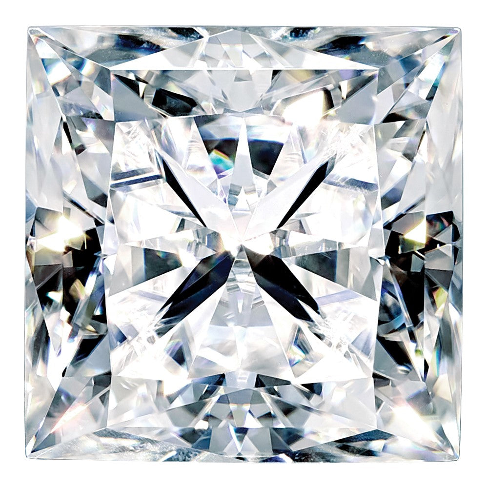 Gemstone Moissanite Pure Light D-E-F Color 8mm Square Brilliant