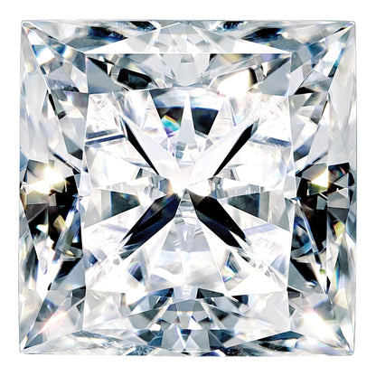 Gemstone Moissanite Pure Light D-E-F Color 8mm Square Brilliant